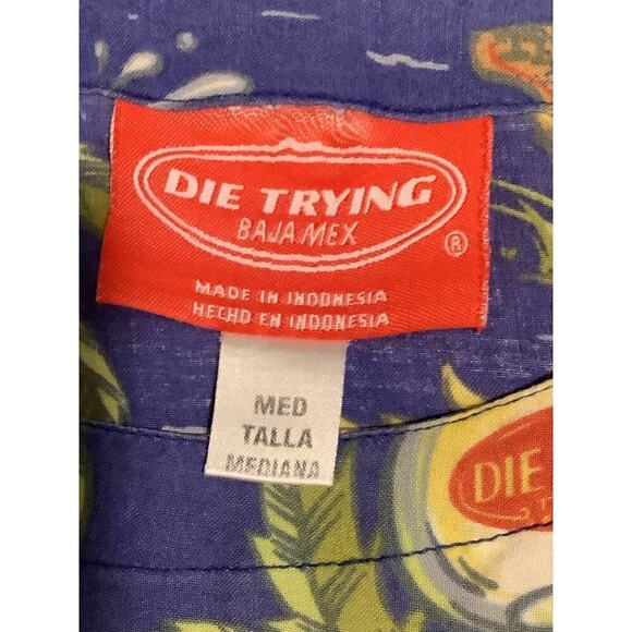 Die Trying Sundress Medium Vintage 90’s Baja Mex Rare - Picture 4 of 6